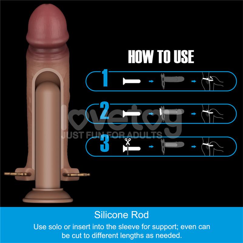 Ingen Arnés Ajustable Con Dildo Hueco 9 Enhanced Set L/Xl/2xl
