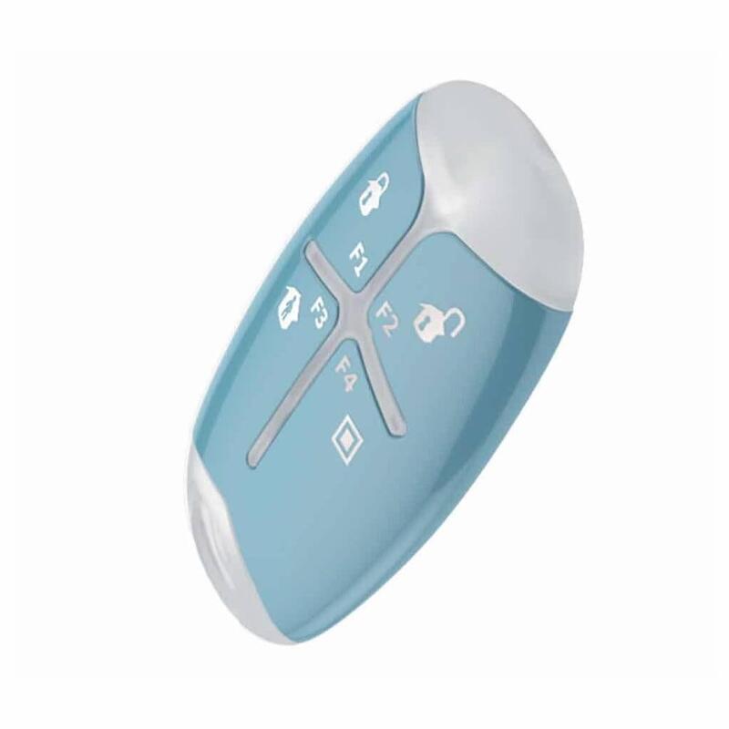 Inim Air2-Kfpebble-A Mando 4 Botones Config. Diseño Moderno. Bidirec. 6 Leds. Color Azul. Requiere Pila Cr2032 (Inc.) Grado 2