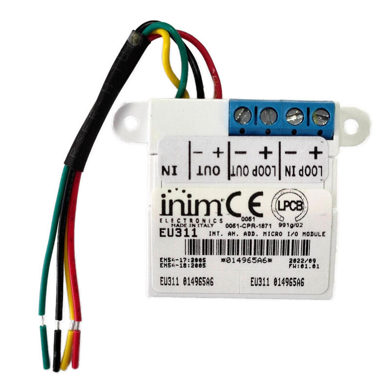 Inim Eu311 Micromódulo De Entrada/Salida Con Aislador Incorporado
