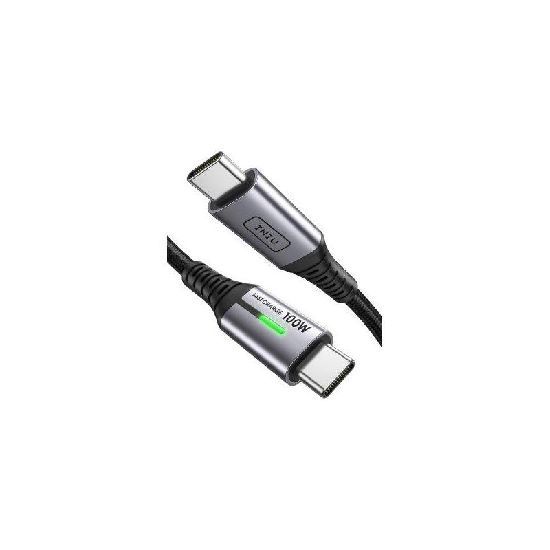 Iniu Cable Usb-C 100w Cable Para Carga Rapida, Trenzado Tipo Nailon