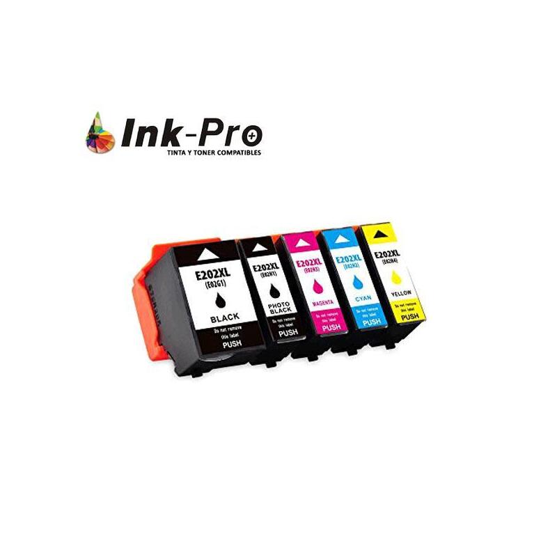 Inkjet Inpro Epson T02h1/T02f1 (E202xl) Negro Foto 800 Pag Premium