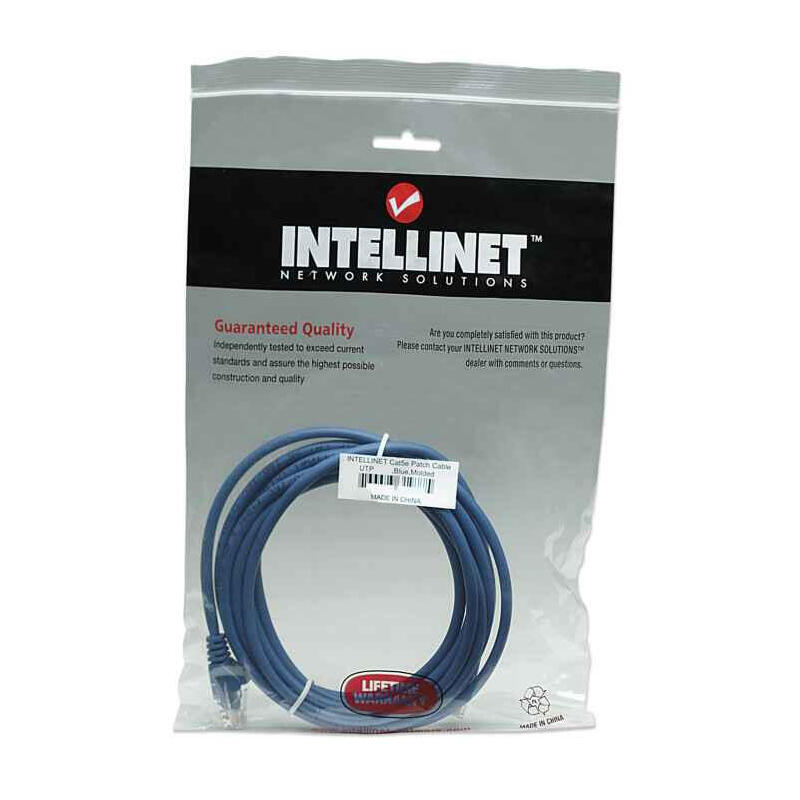 Intellinet 1m Cat5e Cable De Red Azul U/Utp (Utp)