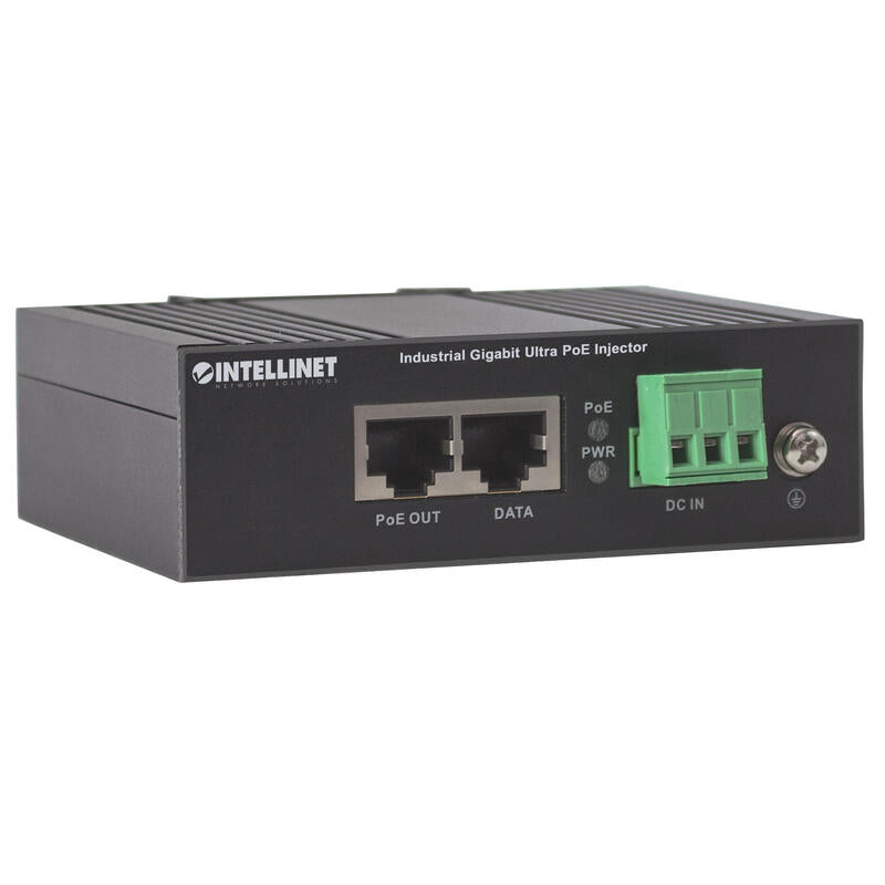Intellinet 561389 Inyector Industrial Ultra Poe Gigabit, -40 A +75°C, 60w, Ip30