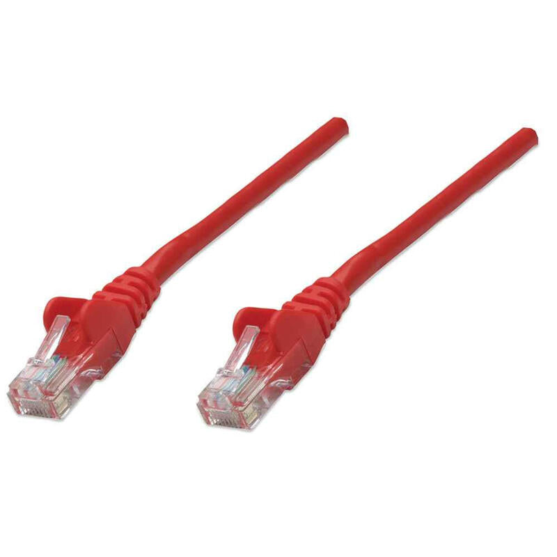Cable De Red Rj45 U Utp Cat6 1.00m Protector De Pestaña Rojo