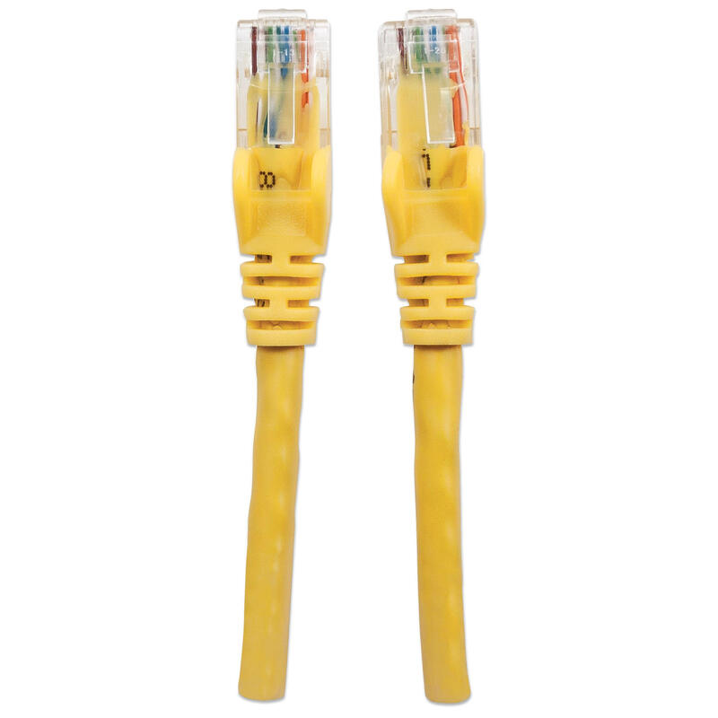 Cable De Red Rj45 U Utp Cat6 2.00m Protector De Pestaña Amarillo