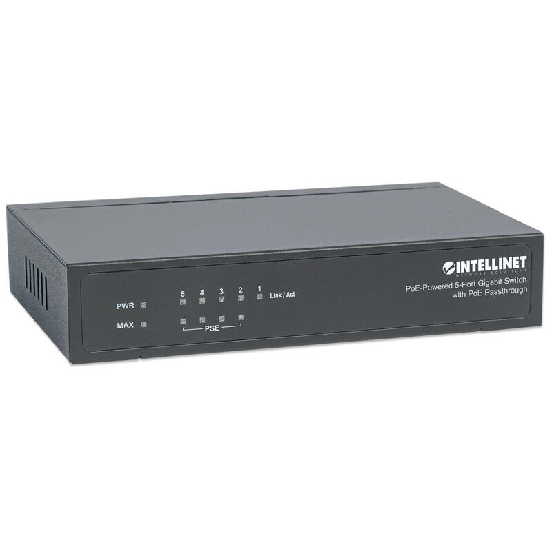 Intellinet Switch 5x Ge 4x Pse Poe+ 1x Pd Ieee 802.3az