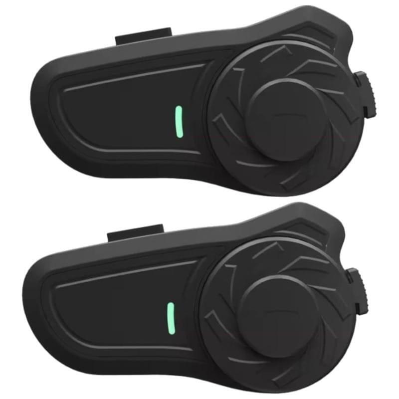 Intercomunicador Hysnox X2 (Pack De 2) Bluetooth 5.0 Para Moto Negro