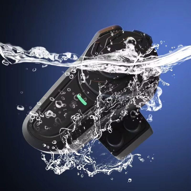 Intercomunicador Hysnox X2 (Pack De 2) Bluetooth 5.0 Para Moto Negro