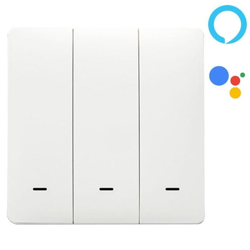 Interruptor Inteligente Zemismart X801 Triple - Google Home / Amazon Alexa
