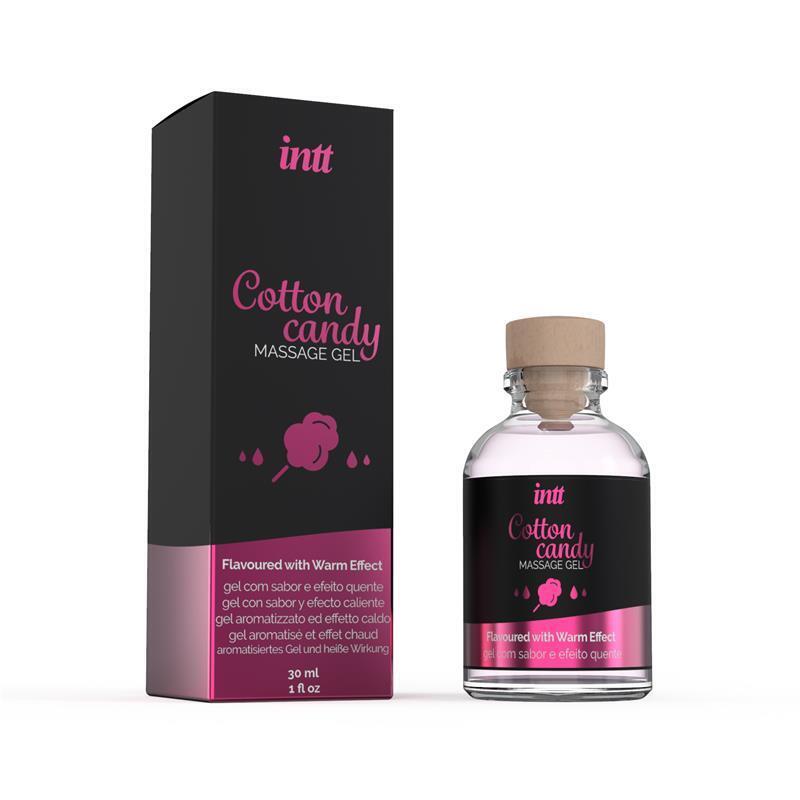 Intt Massage & Oral Sex - Gel De Masaje Con Sabor A Algodón De Azucar Y Efecto Calor