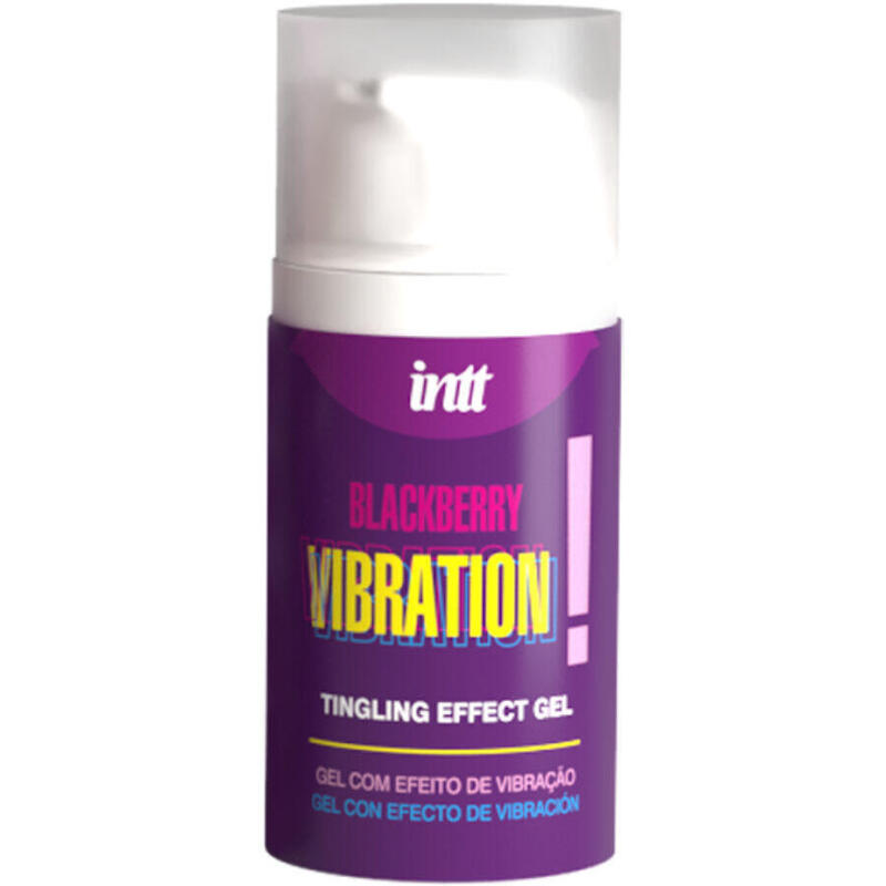 Intt Releases - Gel Vibrador Líquido Sabor Mora 15 Ml