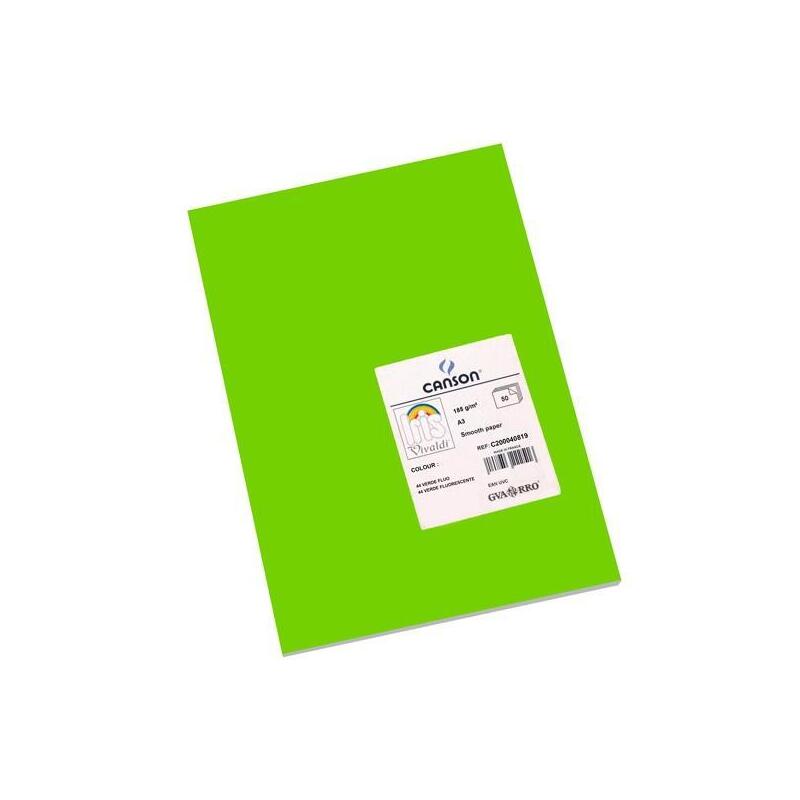 Iris Cartulina 297x420mm 185gr Verde Fluor -50u-
