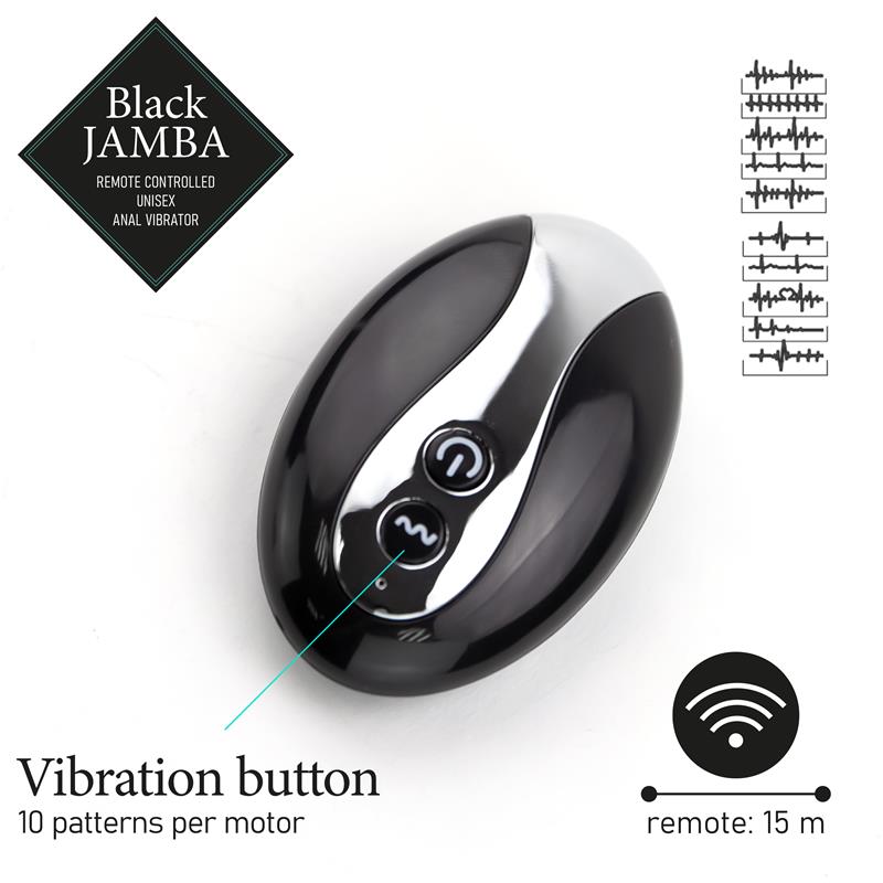 Vibrador Anal Feelztoys - Jamba Negro