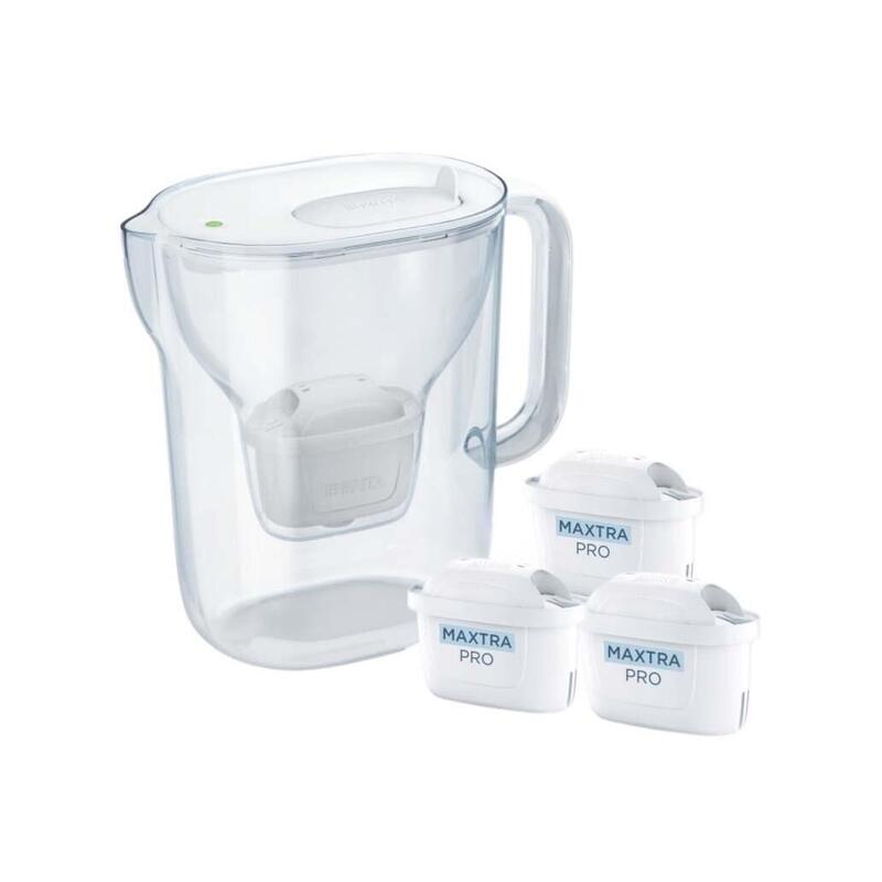Jarra Brita Style Essential + 3 Maxtra Pro Pure Performance (Blanco)