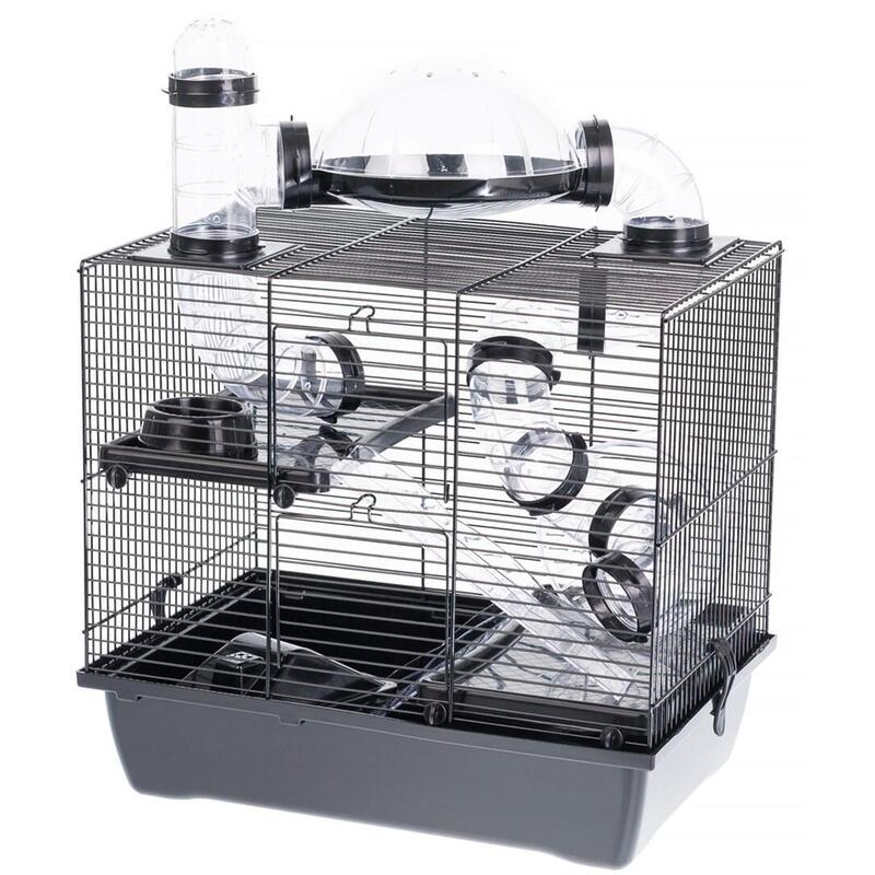Jaula Para Un Hamster Inter-Zoo Rocky + Terrace Black