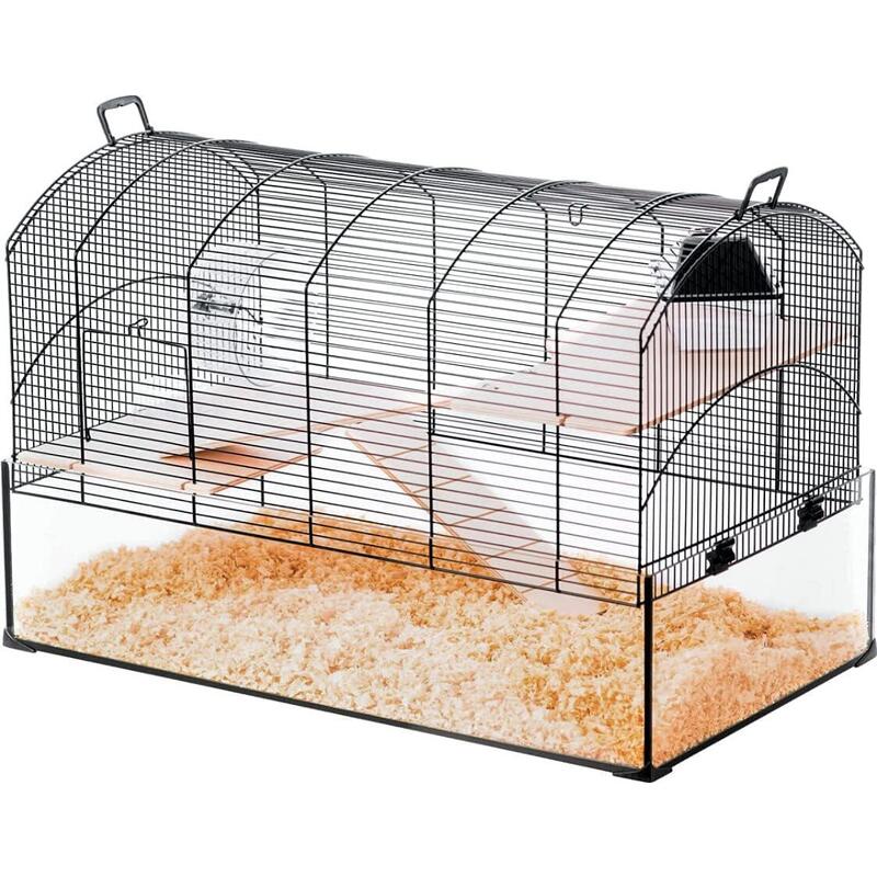 Jaula Zolux Neopanas Xl Con Cubeta De Vidrio Negra