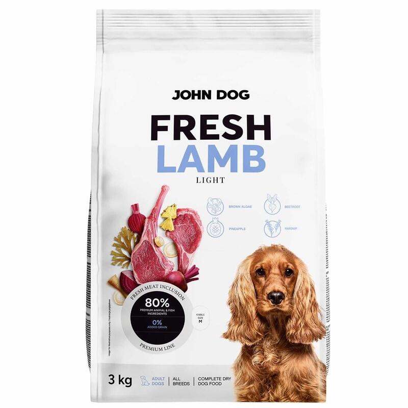 John Dog Adult Fresh Lamb Karma Sucha Para Perro 3kg