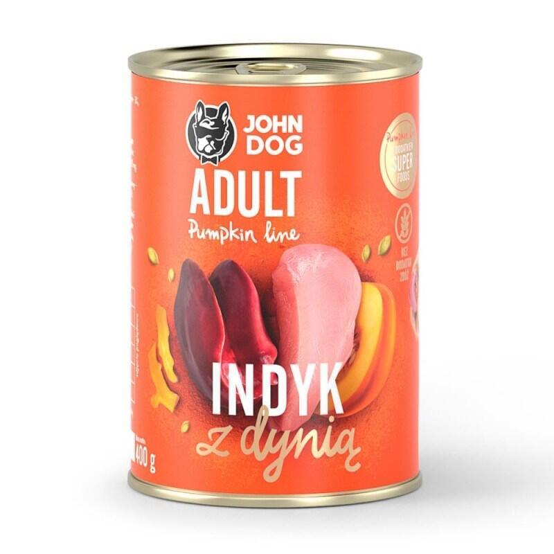John Dog Pumpkin Adult Indyk Z Dynia 400g