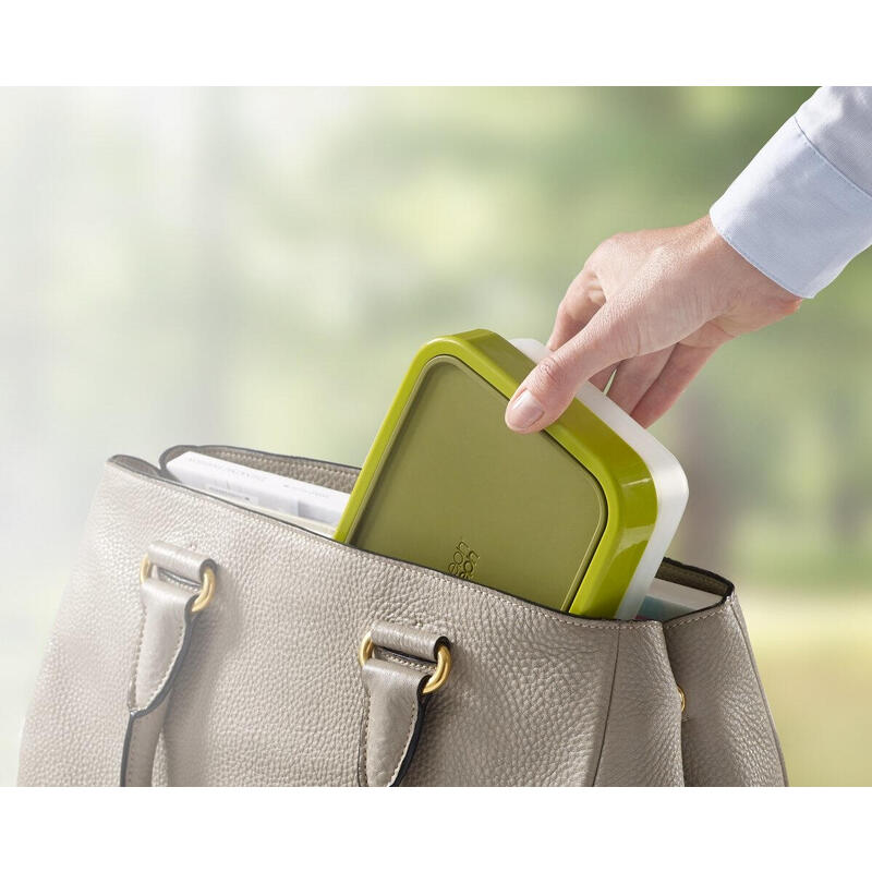 Joseph Joseph Goeat Lunch Box Táper Verde, Transparente Silicona 1,2 L
