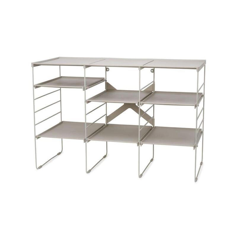Joseph Joseph Level Plus Large Adjustable Ecru Shoe Rack
