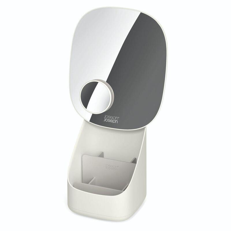 Joseph Joseph Viva Pedestal Mirror With Cosmetic Organiser