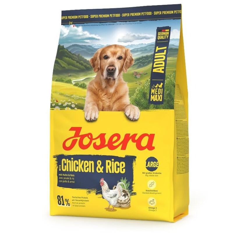 Josera Medi/Maxi Chicken & Rice - Alimento Seco Para Perros - 3kg