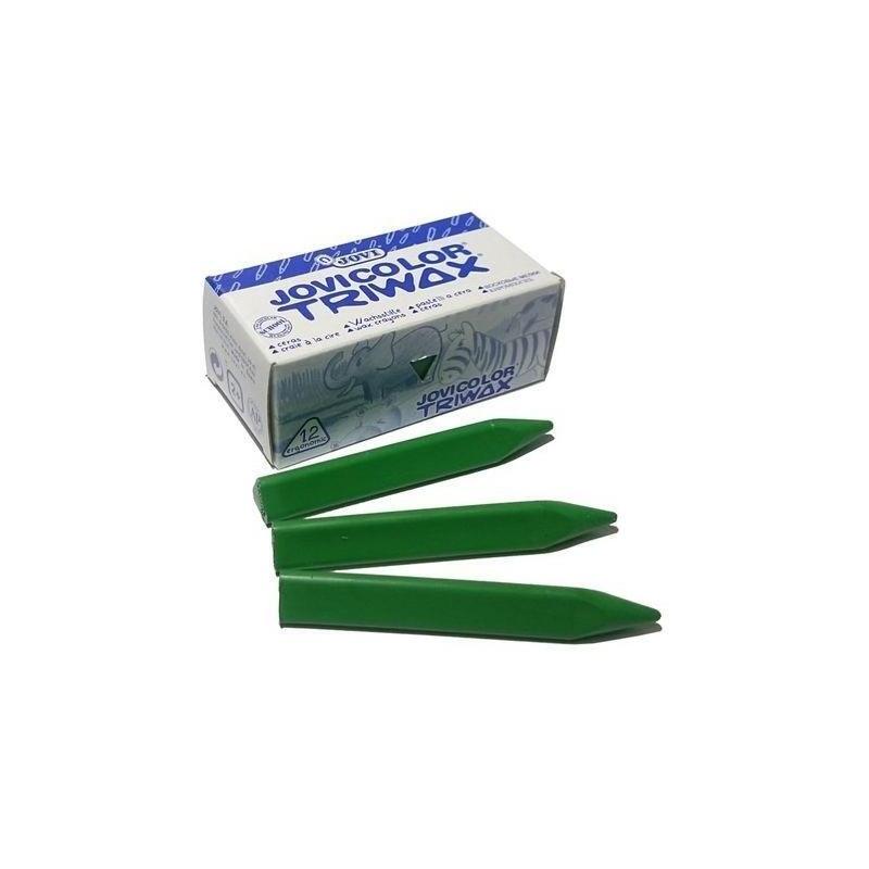 Jovi Ceras Jovicolor Triwax 82mm Verde Claro Estuche 12 Ceras