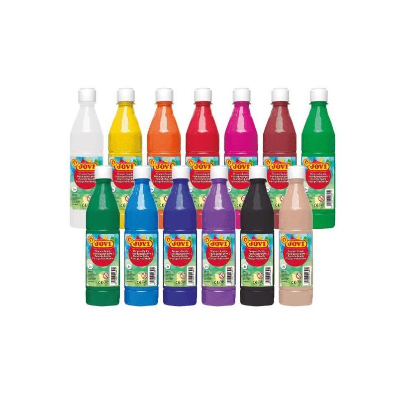 Jovi Témpera Líquida School Botella De 500ml Azul Oscuro