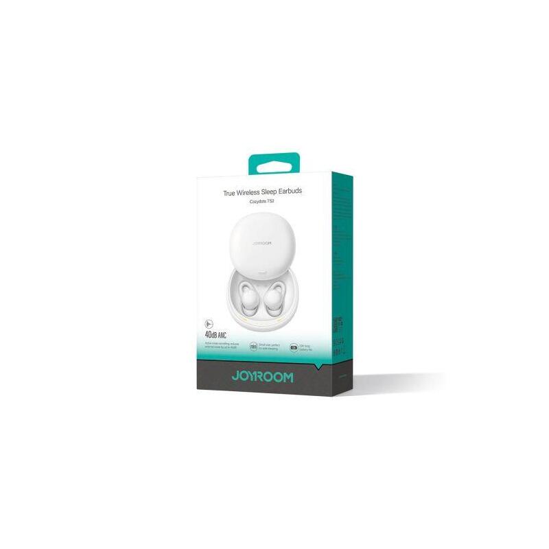 Joyroom Earphone Cozydots Series Bluetooth True Wireless Bt 5.3, Tws, Anc, For Sleeping, White (Jr-Ts2)