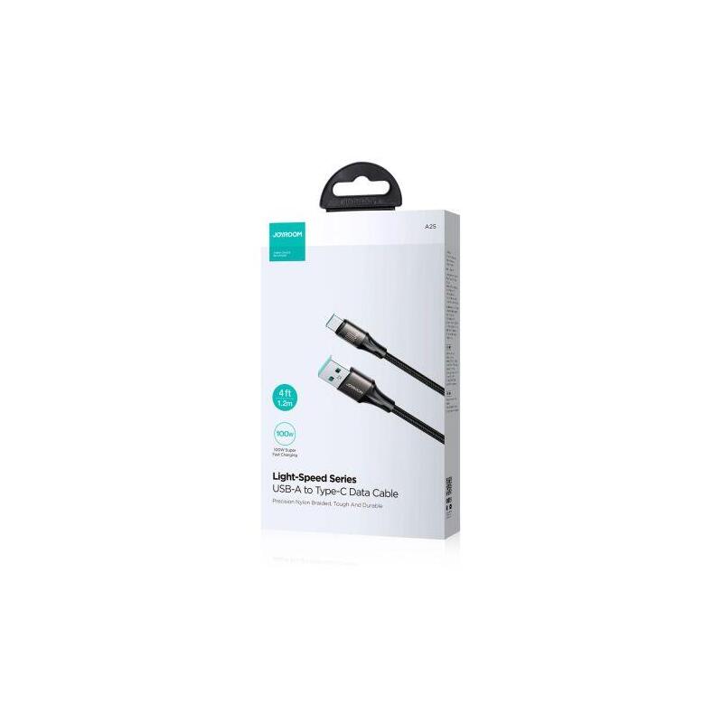 Joyroom Light-Speed Series Cable Usb - Type-C, 100w, 1.2m, Black (S-A25)