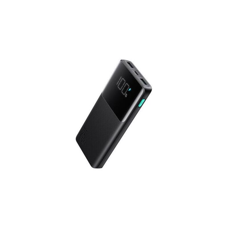 Joyroom Power Bank With Digital Display, C+U+U, Pd 25w, 10000 Mah With Usb-A To Typle-C Cable (0.25m) Black (Jr-Pbf20)