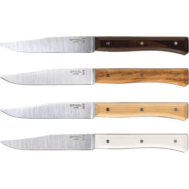 Juego De 4 Cuchillos De Mesa Opinel Facette Mix