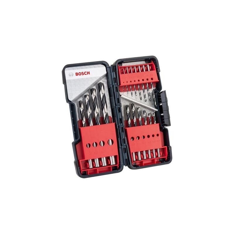 Juego De Brocas Bosch Professional Helicoidales Hss Pointteq, 135°, 18 Piezas En Toughbox 2608577350