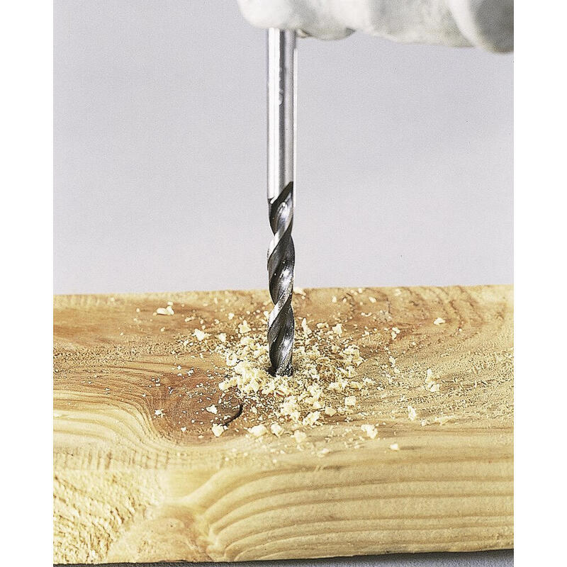 Juego De Brocas Espirales Para Madera Cv De 5 Piezas Ø4, 10mm 8458000 Wolfcraft