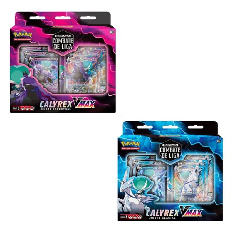 Juego De Cartas Pokemon Tcg Barajas De Combate Calyrex Vmax 6 Unidades Ingls