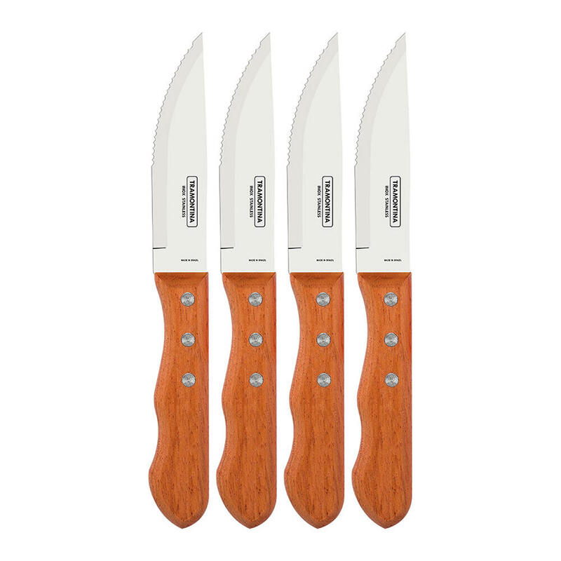 Juego De Cuchillos De Asado Jumbo 4 Piezas Dynamic Tramontina