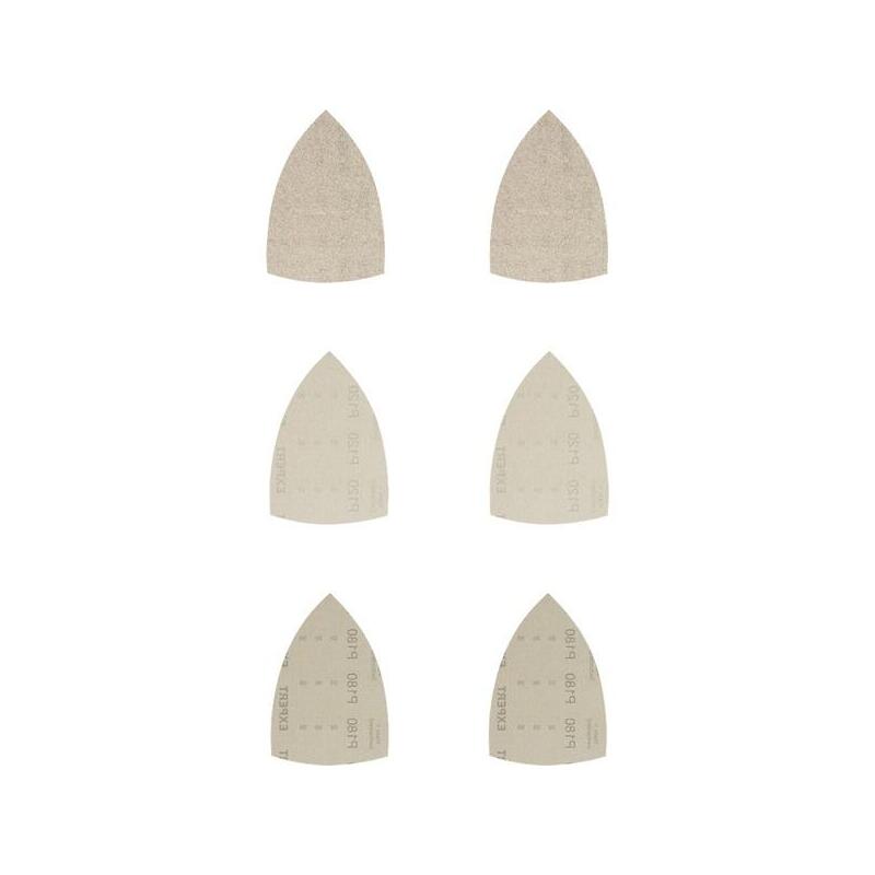 Juego De Hojas De Lija De Malla Bosch Expert M480 100 X 150 Mm, K80 / 120 / 180 (6 Piezas, Para Multilijadora) K80 / 120 / 180 2608901208