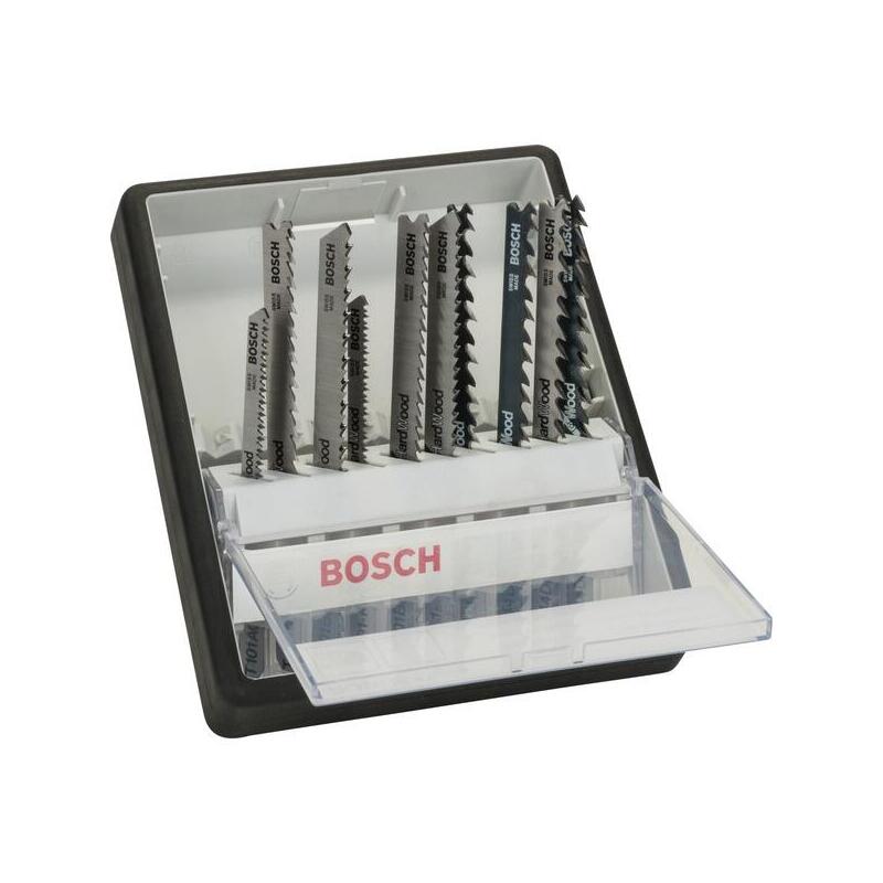 Juego De Hojas De Sierra De Calar Bosch Robust Line Wood, 10 Piezas, Juego De Hojas De Sierra 2607010540