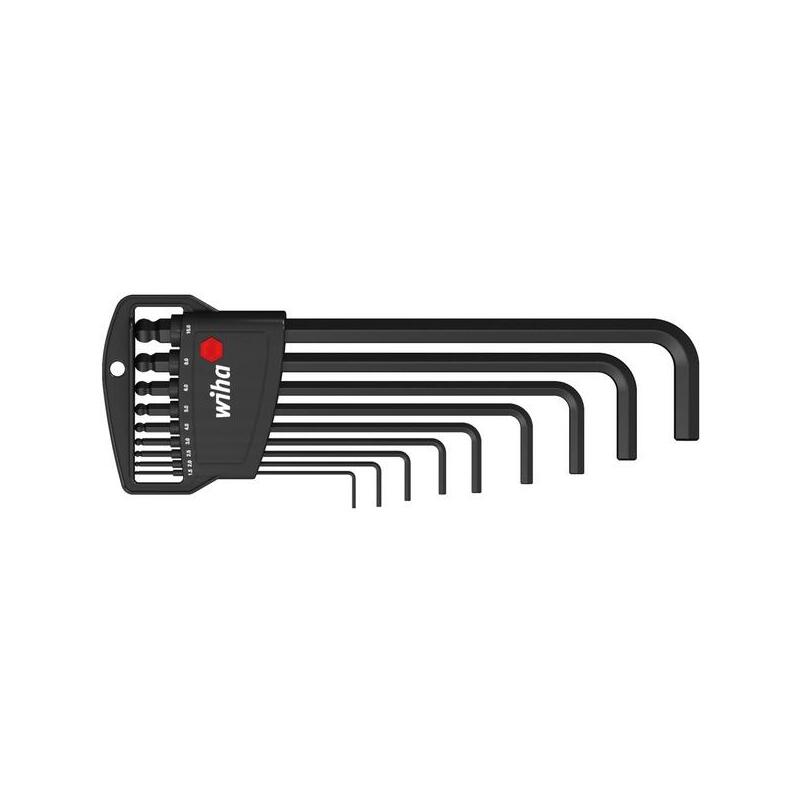 Juego De Llaves Allen De Wiha Con Soporte Classic, Destornillador