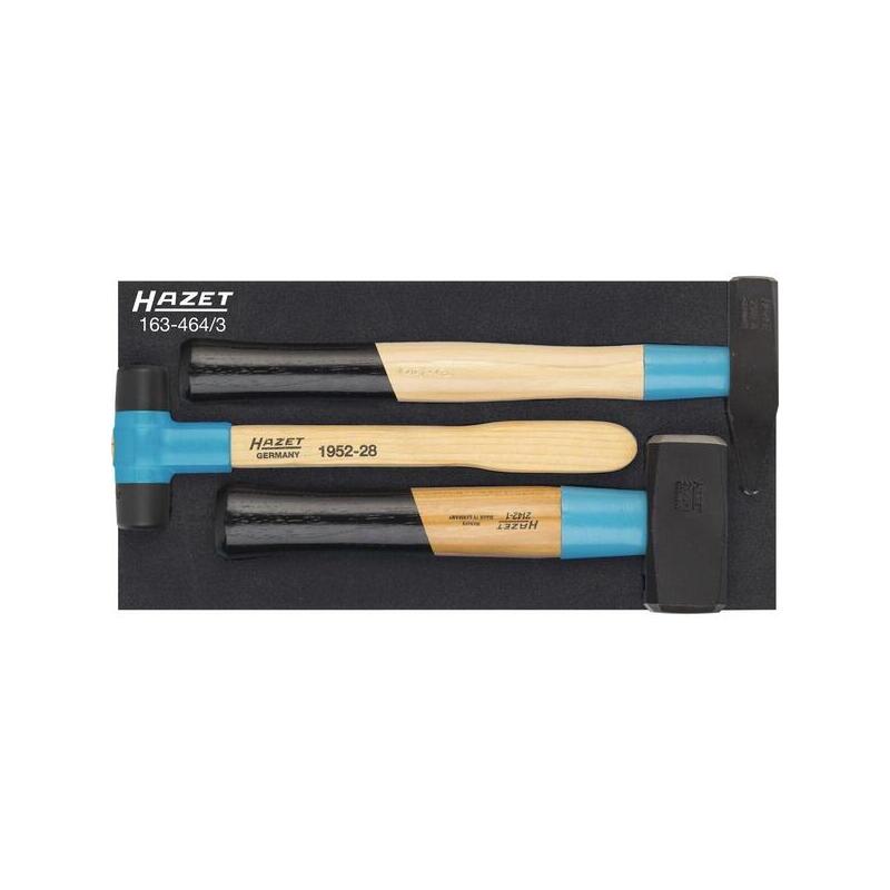 Juego De Martillos Hazet 163-464/3 Azul/Negro, 3 Piezas