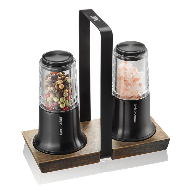 Juego De Molinillo De Sal Y Pimienta Negro Gefu X-Plosion G-34642