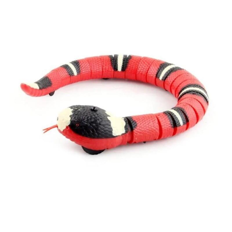 Juguete Interactivo Para Gatos Serpiente Astuta Roja Con Detección Inteligente 9909s