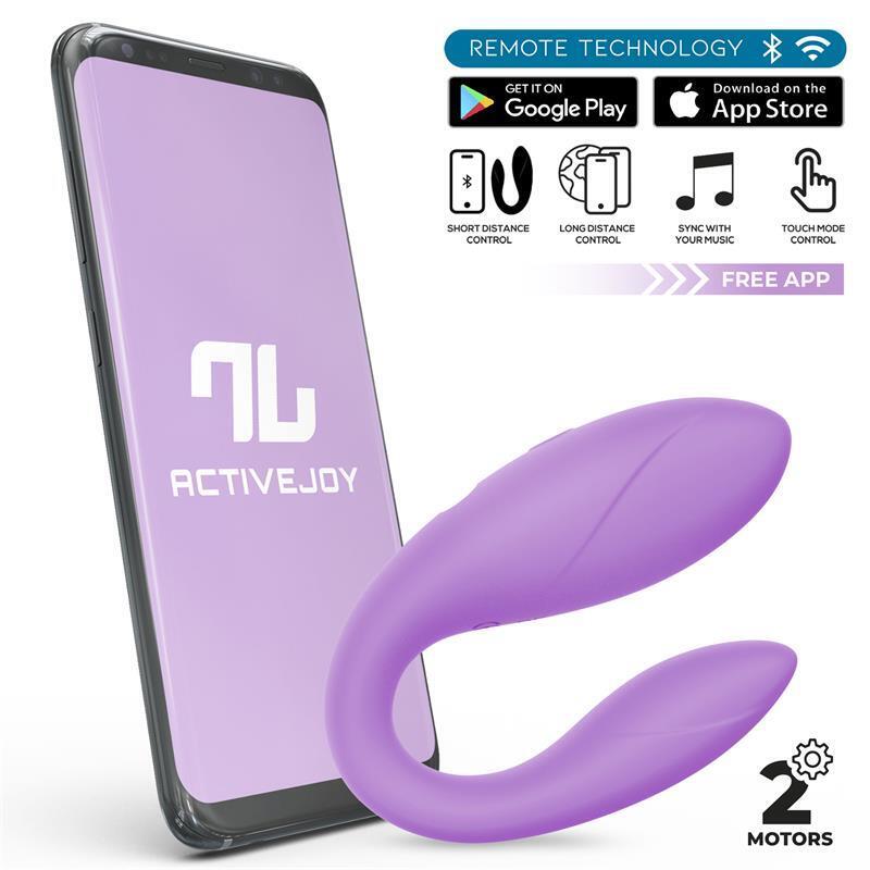 Juguete Para Parejas Con App Flexible Silicona Lavanda