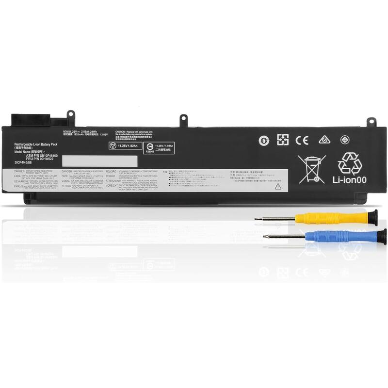 K Kyuer 24wh 00hw022 00hw023 Laptop Batería Compatible With Lenovo Thinkpad T460s T470s 20fa 20f9 20hf 20hg 20jt 20f9003sge 20fa003gge 20f90042ge 20fa0046pb 20hgs00v00 20hf004uge 00hw036 Sb10f46460