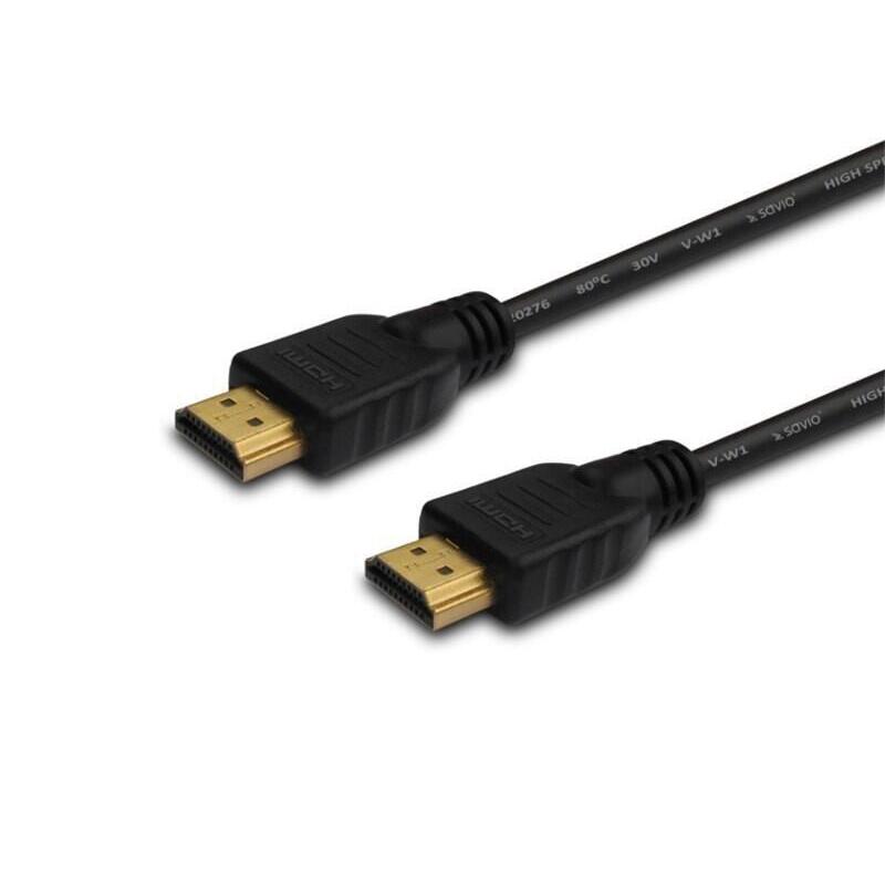 Cable Hdmi (M) 2m, Negro, Dorado Conectores, V1.4 High Speed, Ethernet/3d Wielopak 10 Ud., Cl-05