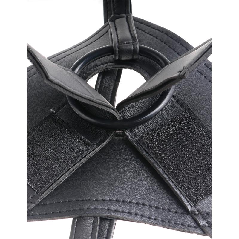 King Cock - Harness Con Pene Realístico Negro 22.9 Cm