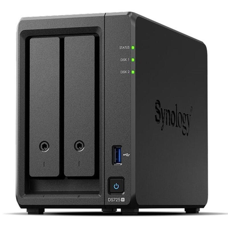Servidor Nas Synology Disk Station Ds725+ 4gb 2 Bahias Gigabit Ethernet