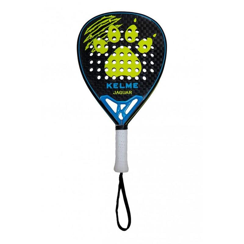 Kelme Jaguar Pala De Padel - Forma Lagrima - Marco Y Cara 100% Carbono - Nucleo Black Eva Soft Ultra