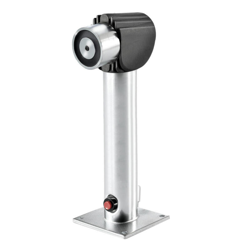 Kilsen Fe260-475 Retenedor Electromagnético Para Montaje En Suelo/Pared (Soporte Ajustable 475mm) Con Pulsador De Desbloqueo, 400n