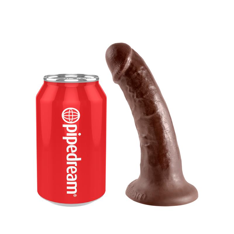 King Cock 6" Pene Marrón 15.2 Cm